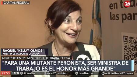 Raquel “Kelly” Olmos. Foto: Captura, Canal 26.