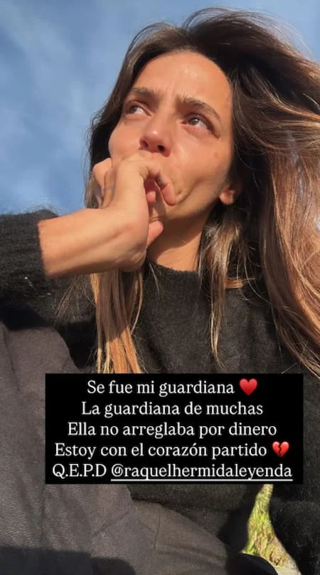 Calu Rivero despidió a Raquel Hermida. Fotos: redes sociales.