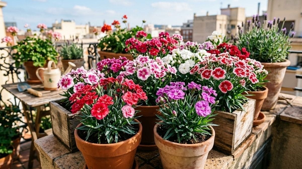 Crece hasta 30 centímetros y tiene flores de varios colores: así es el clavel chino, ideal para macetas y balcones