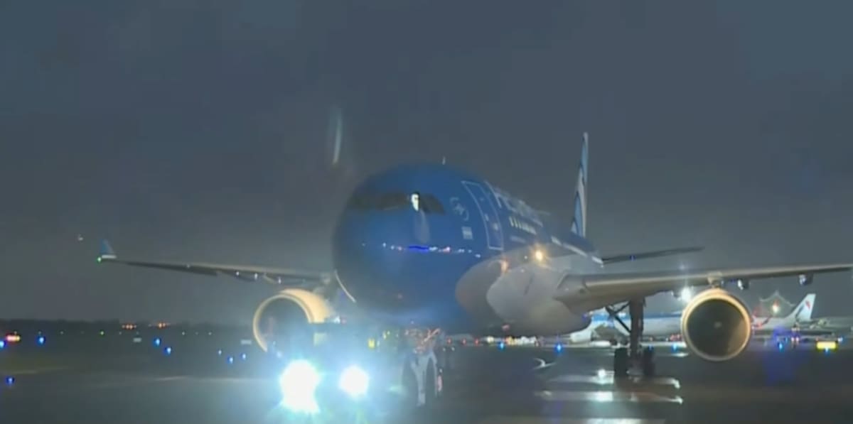 Llegaron los jugadores argentinos a Ezeiza.