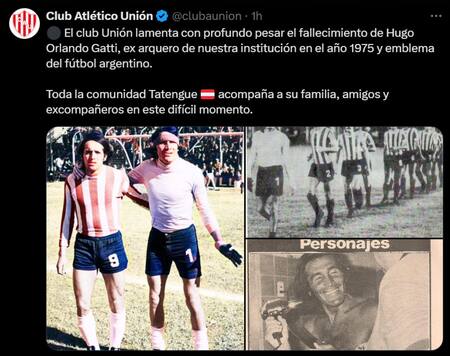 El último adiós al "Loco" Gatti. Foto: captura X