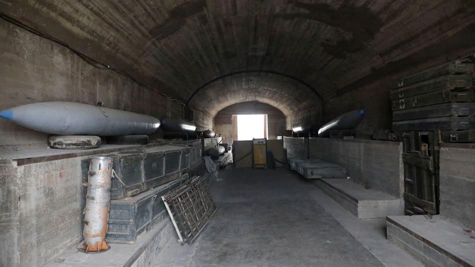 Depósito de armas en Siria. Foto: Reuters.