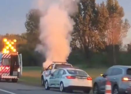 Accidente fatal en la autopista Buenos Aires-La Plata. Foto: captura de video.