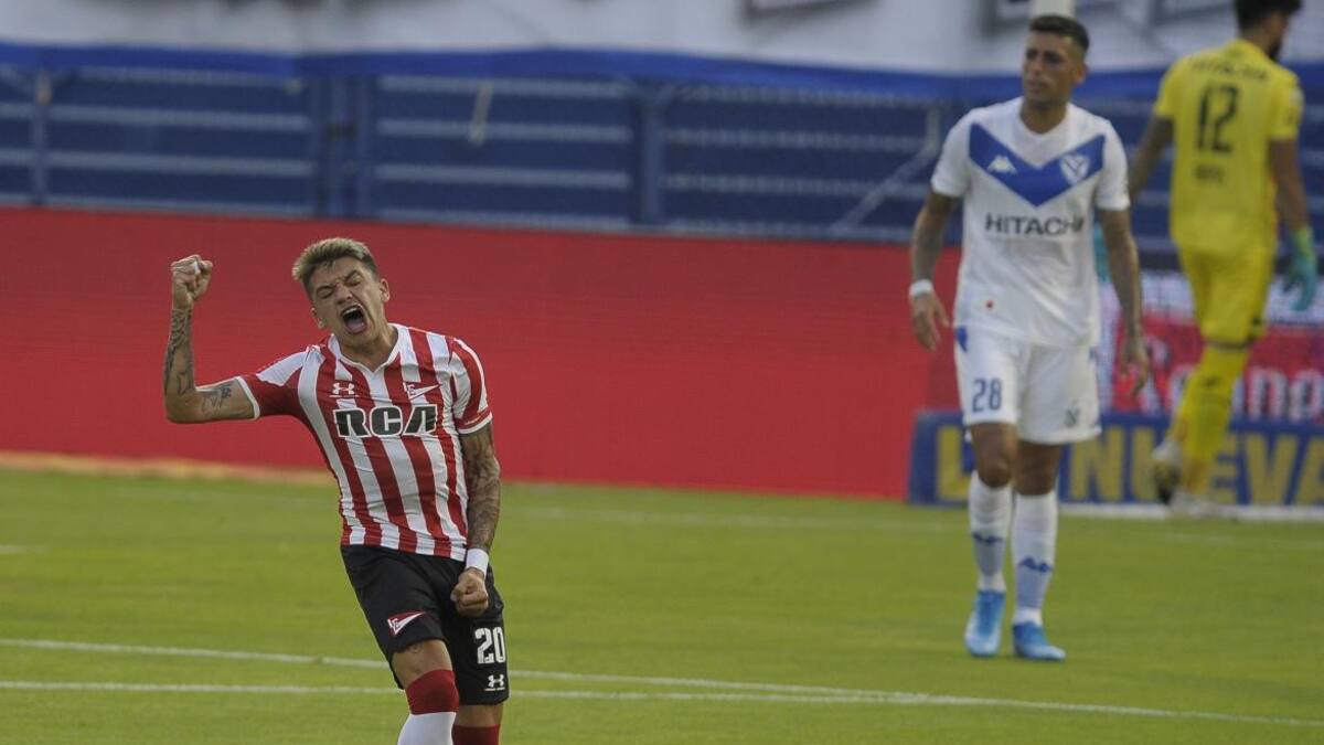 Diego García, futbolista de Estudiantes. Foto: NA.