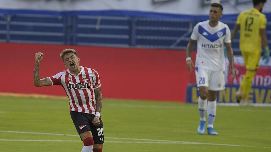 Diego García, futbolista de Estudiantes. Foto: NA.