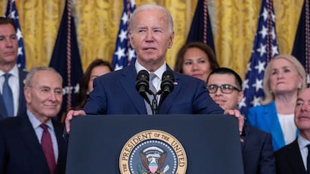 Joe Biden en la celebración de los 12 años de la creación del DACA. Foto: Reuters.