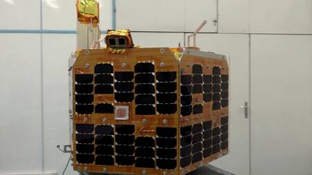 Satélite de investigación Chamran-1 de Irán. Foto: REUTERS.