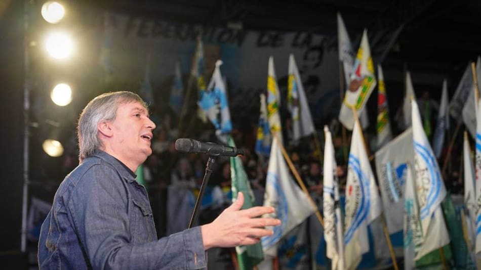 Máximo Kirchner en Escobar. Foto: NA.