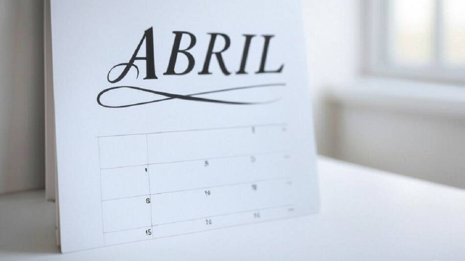 Calendario de abril. Foto: Grok