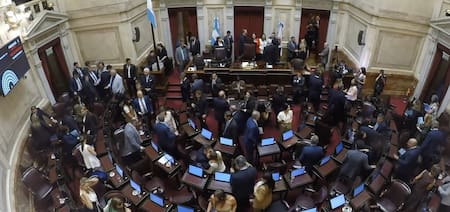 Sesión preparatoria en la Cámara de Senadores