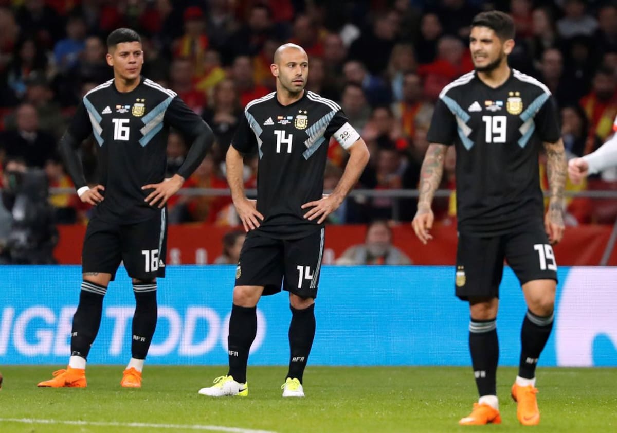 España vs. Argentina - Derrota - Amistoso FIFA - Mundial Rusia 2018 (Reuters)