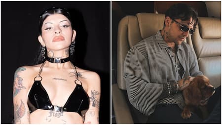 Cazzu y Christian Nodal. Fotos: Instagram.