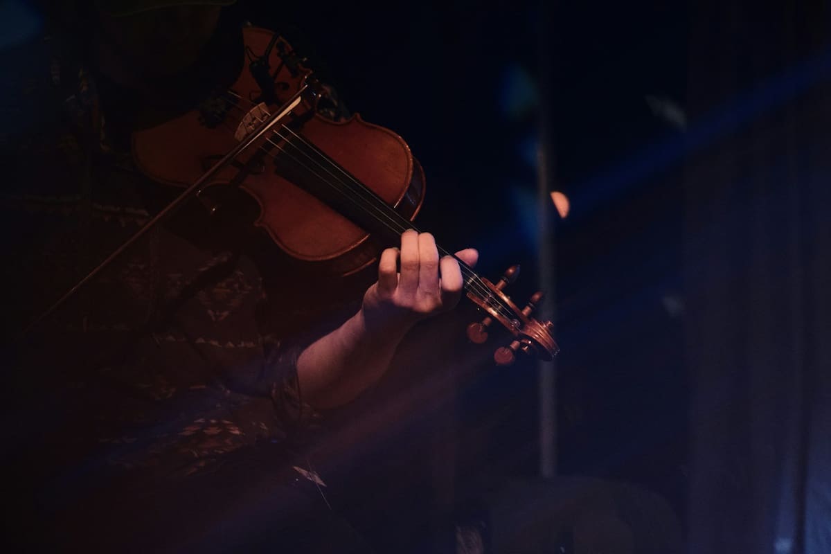 Violín; instrumento musical. Foto: Unsplash.