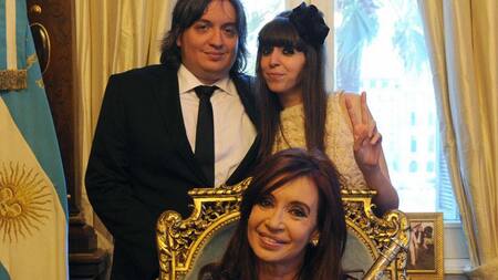 Máximo Kirchner - Florencia Kirchner - Cristina Kirchner