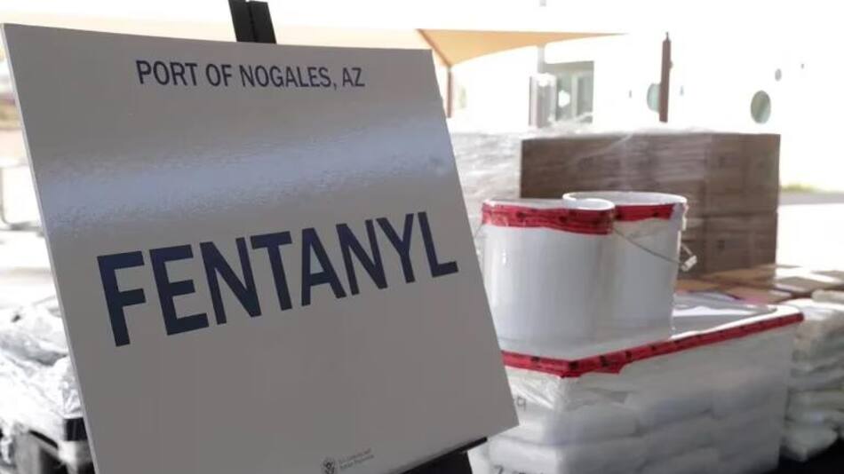Paquetes de fentanilo incautados. Foto: Reuters