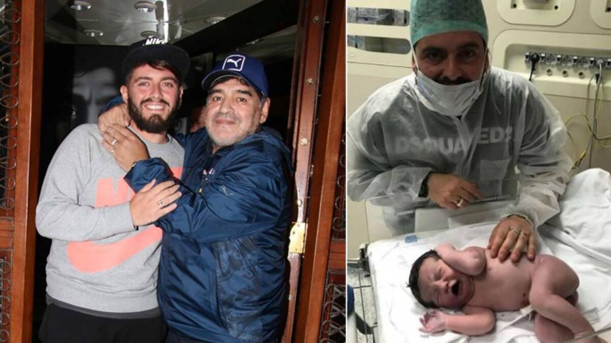 Diego Maradona - Diego Jr. - Nieto de Maradona