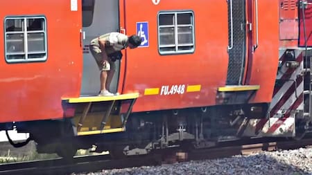Accidente de tren en Vicente López. Foto: La Nación