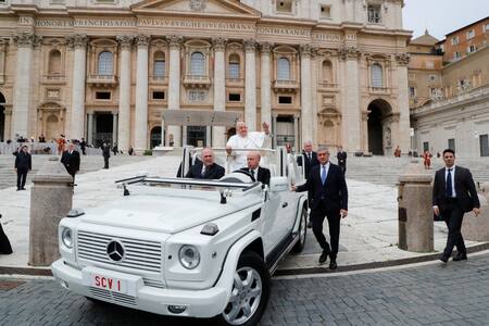 Audiencia semanal del papa en el Vaticano. Foto: Reuters