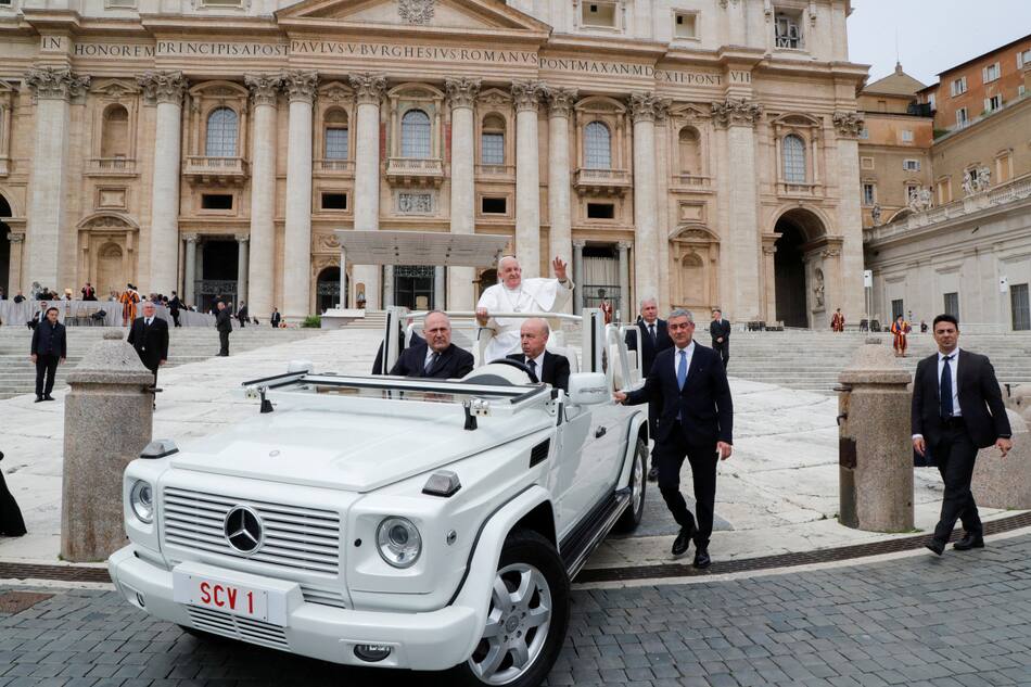 Audiencia semanal del papa en el Vaticano. Foto: Reuters