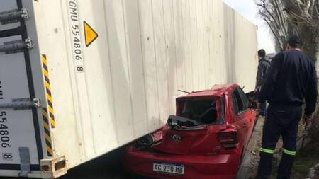 Accidente de tránsito cerca del puerto de Buenos Aires