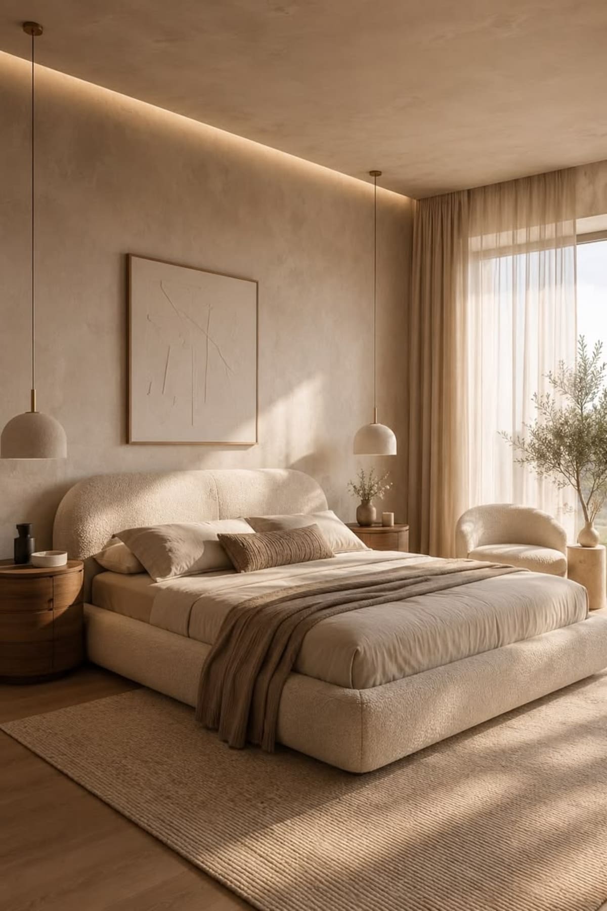 Dormitorio minimalista moderno