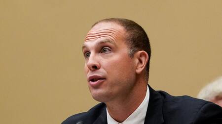 David Grusch, exfuncionario de inteligencia de la Fuerza Aérea. Foto: Reuters