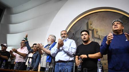 Sindicalistas se reunieron en la sede de la CGT. Foto: Télam