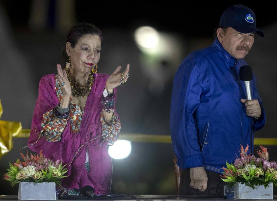 Daniel Ortega y Rosario Murillo. Foto: EFE