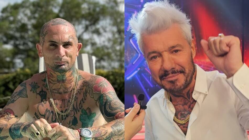 Emanuel Noir de Ke Personajes contra Marcelo Tinelli. Fotos: Instagram.