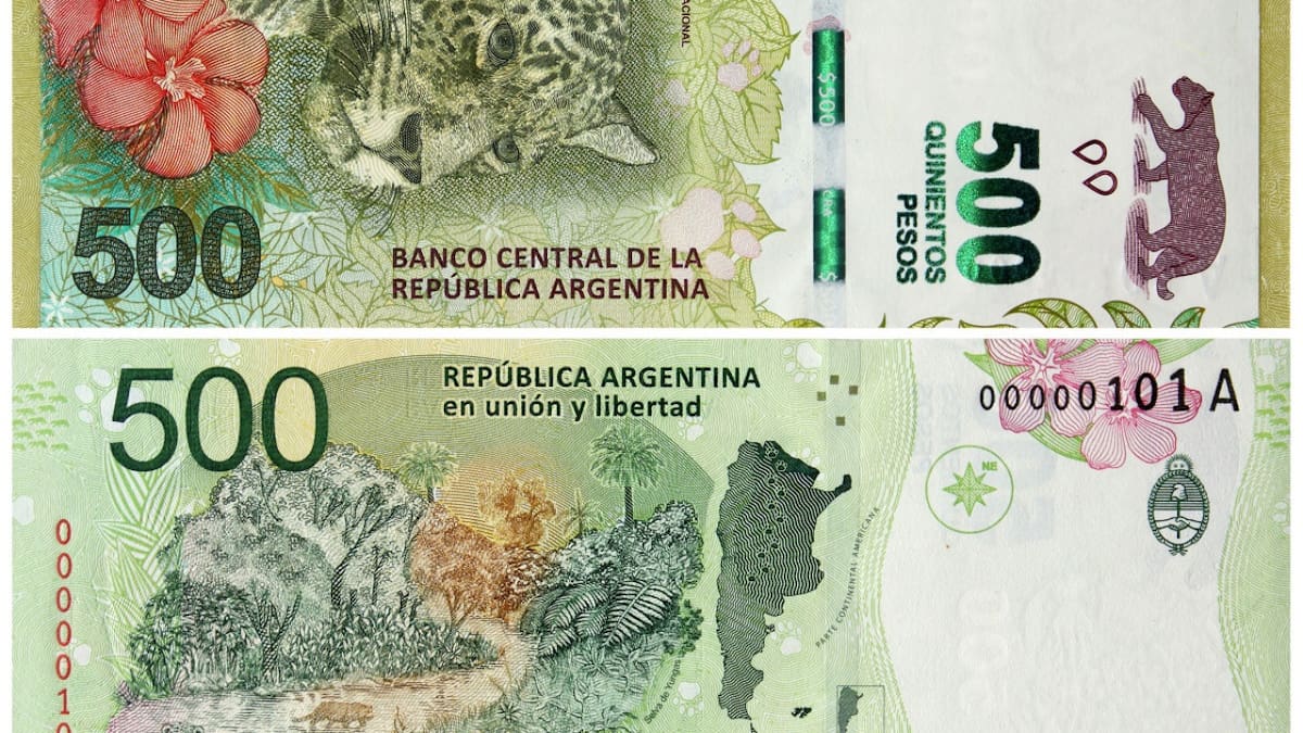 Billete de $500. Foto: NA.