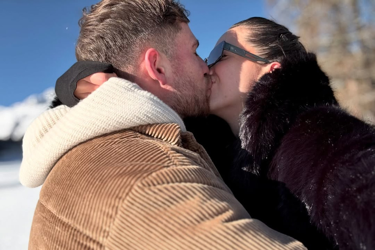 Alexis Mac Allister y Ailén Cova. Foto Instagram @ailencova