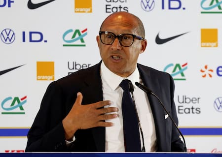 Philippe Diallo, presidente de la Federación Francesa de Fútbol (FFF). Foto: Reuters (Gerhard Mey)