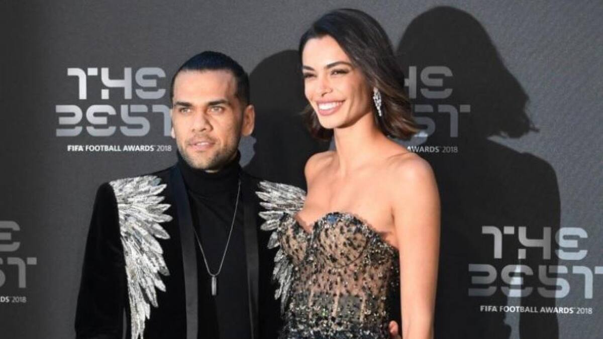 Joana Sanz, la mujer de Dani Alves, anunció que está embarazada. Foto: NA.