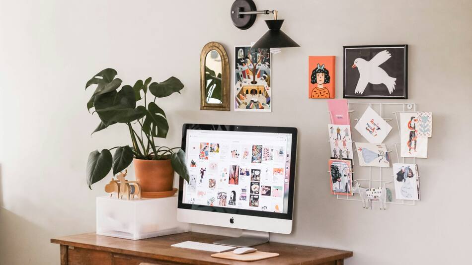 Plantas, oficina, trabajo. Foto: Unsplash