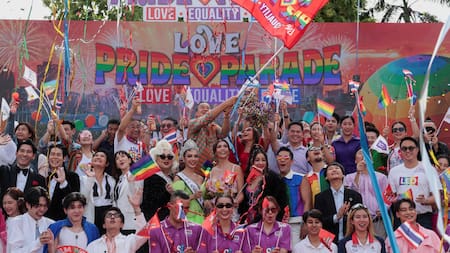 Marcha del Orgullo en Bangkok. Foto: Reuters.