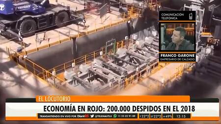Franco Garone, presidente de Boating, despidos, economía argentina, Radio Latina