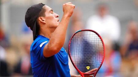 Sebastián Báez en en ATP de Bastad.