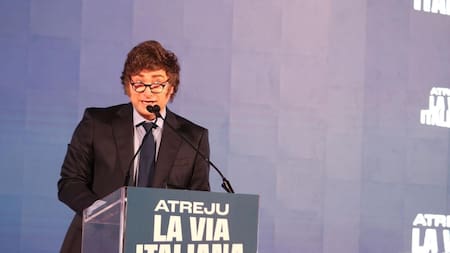 Javier Milei en Roma. Foto: Presidencia