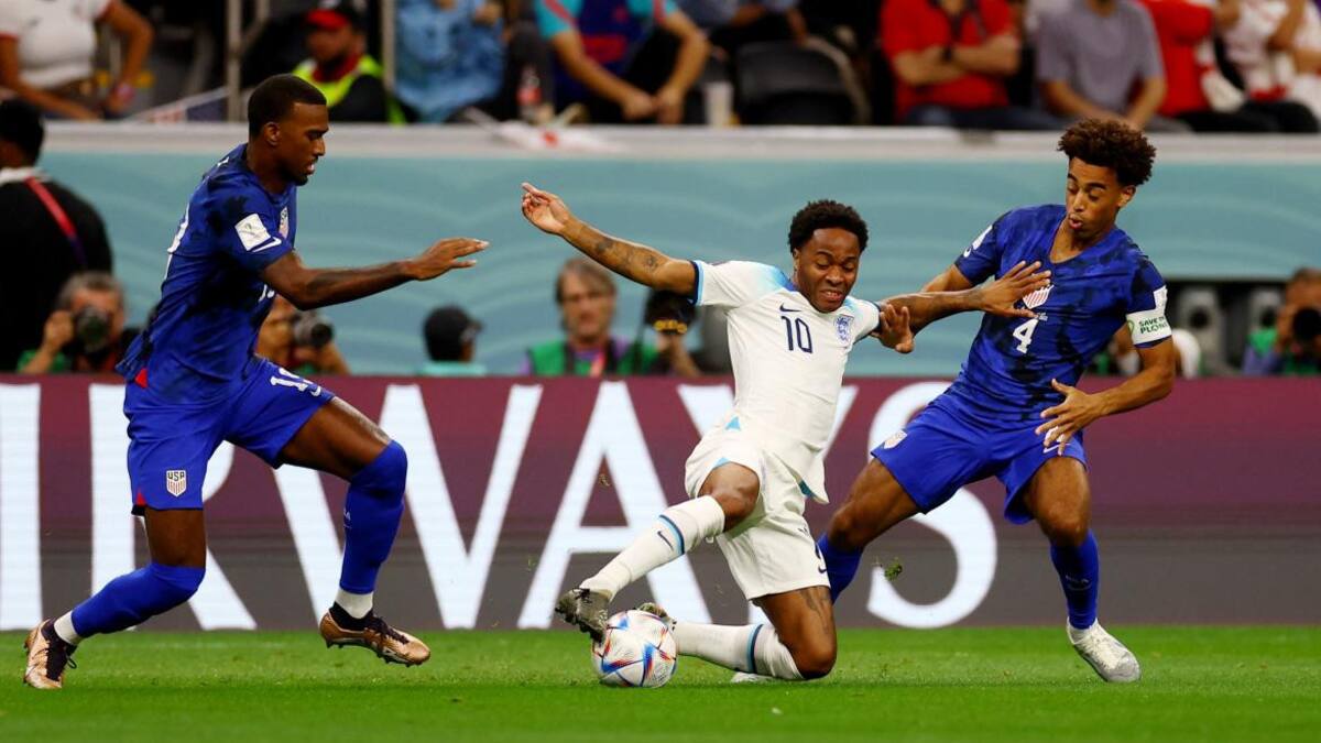 Inglaterra vs Estados Unidos, Mundial Qatar 2022. Foto: REUTERS