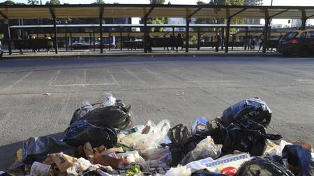 Paro de transportas, camiones, recolección de resíduos, NA