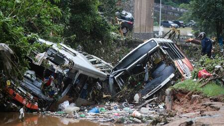 Inundaciones en Petrópolis, Brasil. Reuters.