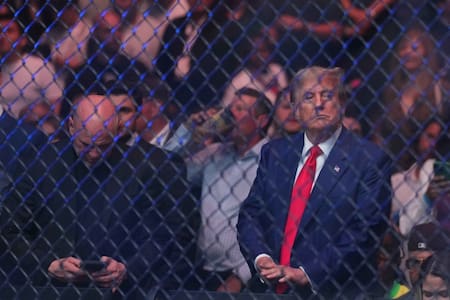 Donald Trump en un evento de la UFC. Foto: Reuters.