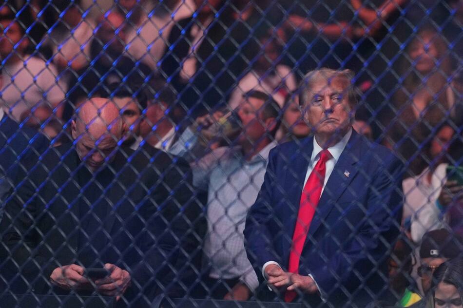 Donald Trump en un evento de la UFC. Foto: Reuters.