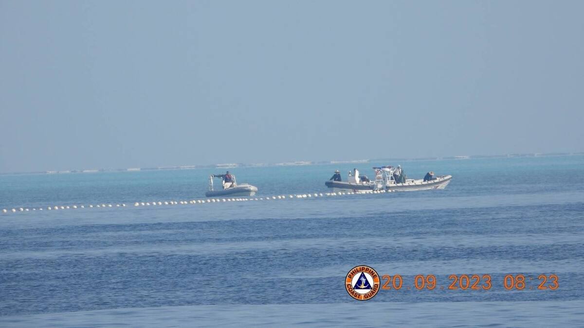Filipinas denunció a China por instalar una barrera flotante. Foto: Reuters.