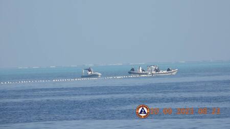 Filipinas denunció a China por instalar una barrera flotante. Foto: Reuters.