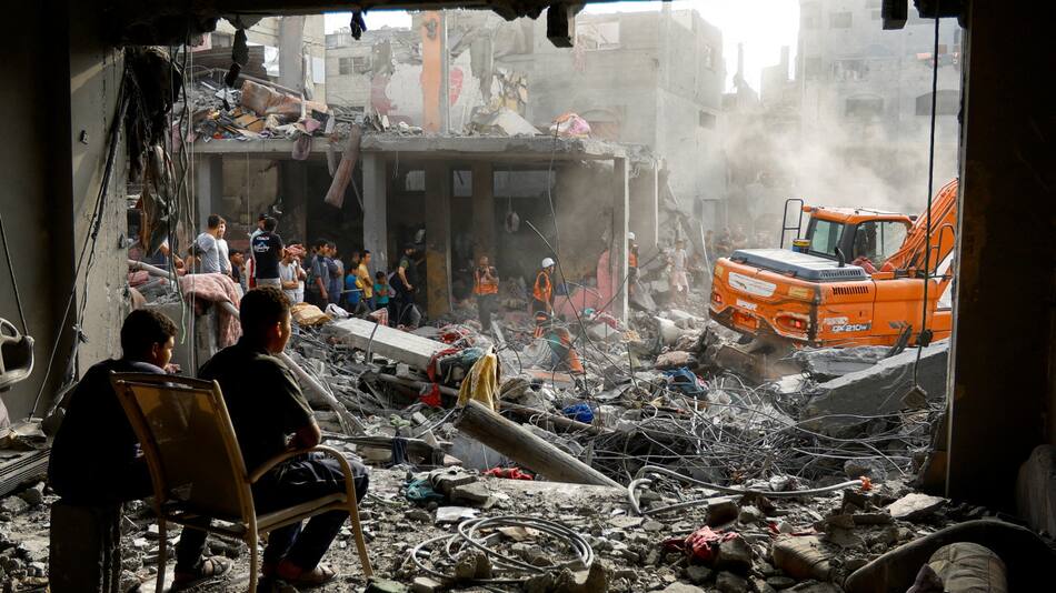 Bombardeos en Gaza. Foto: Reuters.