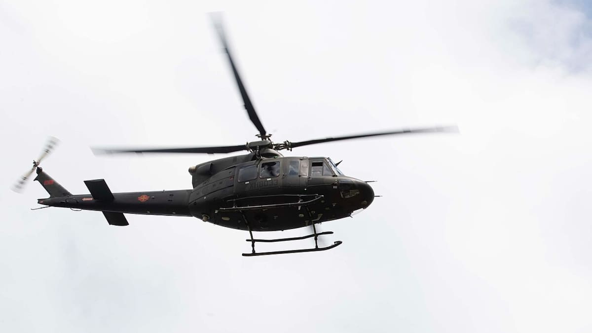 Un helicóptero cayó en San Juan con 7 ocupantes.
