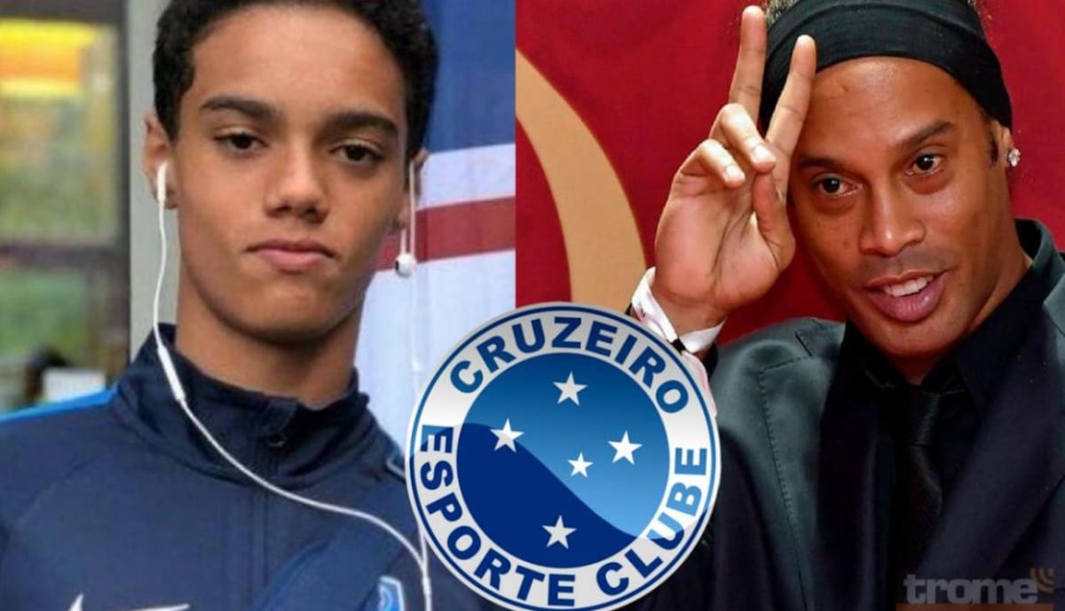 Ronaldinho con su hijo
