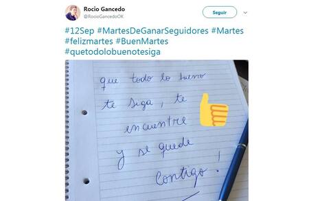 Rocío Gancedo - Twitter