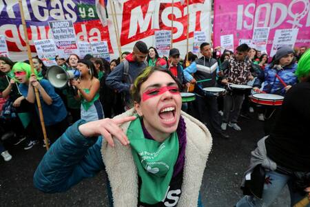 Aborto Legal, marcha a favor frente al Congreso, Reuters
